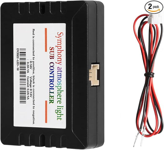 Dreamcolor Acrylic Interior Car LED Strip Light Sub-Control Module, which fit for Dreamcolor Main Controller Connects kit (not Including), Not fit dreamcolor 5 in 1(Single Controller)