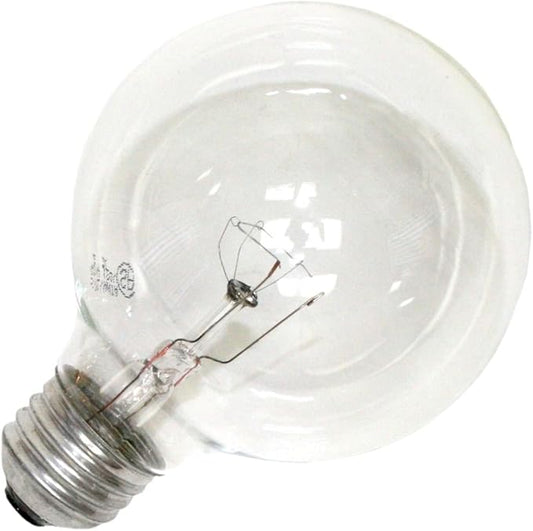 Sylvania Double Life 40 Watt Vanity Light Bulbs 1 Pack - Incandescent E26 Medium Base Globe Bulbs for Bathroom, Dimmable G25 Type G Round Vanity Bulbs 40W, 120V Clear Warm White 3000 Hour