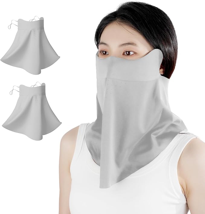 UV Sun Protection Face Mask with Neck Coverage UPF 50+ Face Shield Breathable Design for Summer Outdoor Activities
