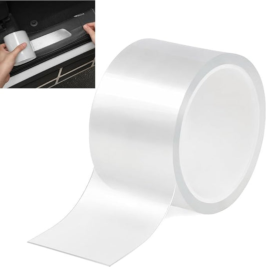 Clear Car Door Sill Protector, Anti-Scratch Paint Protection Film (PPF) Tape, Universal Wear-resistant Strip for Door Edge Guards
