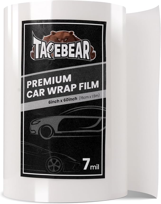 TAPEBEAR Paint Protection Film Clear Gloss 2Sheets x 6 Inch x 60 Inch, Self-Healing TPU Car Wrap Guard, 7mil Thick PPF Film, High Clarity, Non-Yellowing, UV & Scratch Resistant for Cars, Trucks, SUVs