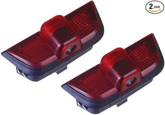 2 Pcs Non-Fading Car Door LED New Logo Projector Welcome Lamp Door Light Puddle Lights Kit Compatible with Accessories W204 C200 C230 C280 2008 C260 C300 2008-2014 (C Class, W204 2008–2014)