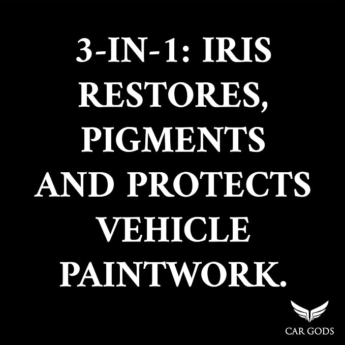 Car Gods Iris Custom Color Dark Red 3-in-1 Polish Wax Color Restorer & Scratch Remover, 16 Colors Available, 17 Fl Oz