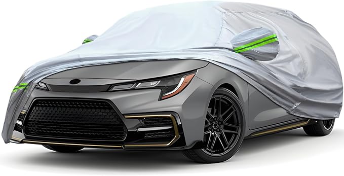 Full Car Cover Is All-weather Waterproof 6-layer, Universal In All Seasons, Snow Prevention, Rainproof, Acid Rainproof, Sunscreen, Ultraviolet-proof, Universally Applicable To Sedan (178"-189")