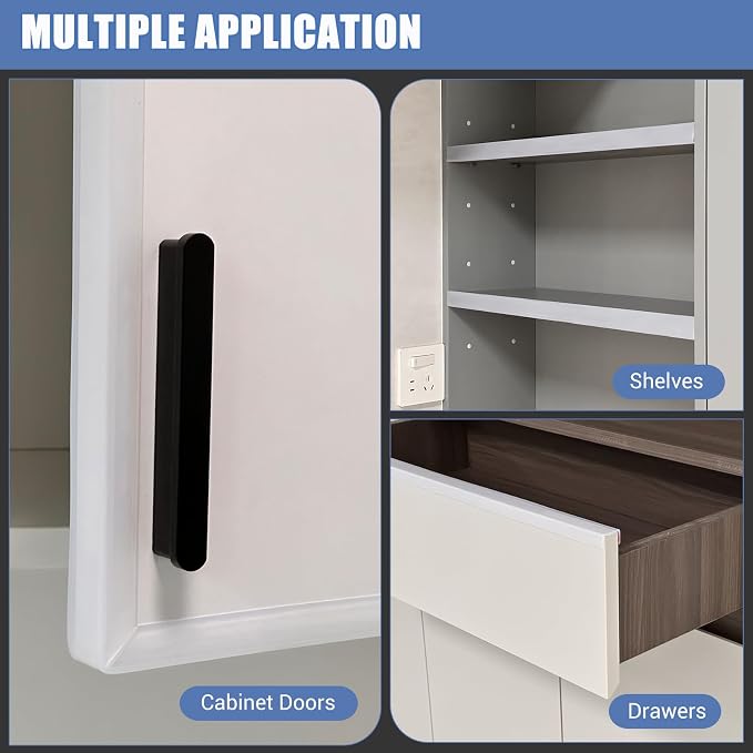 Clear Rubber Edge Trim, Self-Adhesive Cabinet Door Edge Guard, Size 3/4"(19mm), Fit 18-20mm, Flexible U Shaped Edge Banding, Peel and Stick U Shaped Baby Proof Protector for Plywood, Furniture, 10Ft