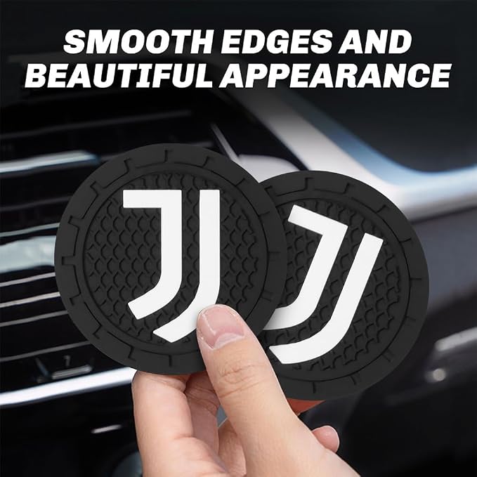 Cup Holder Insert Coaster for Juventus UEFA UCL Fans,Anti Slip Car Cup Coaster Interior Accessories