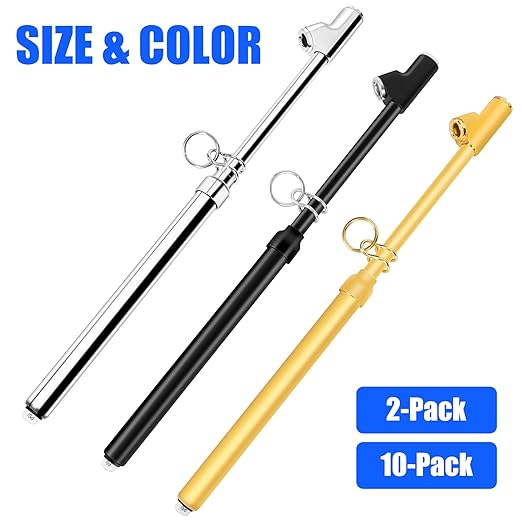 2-Pack Dual Head Tire Pressure Gauge 10-150 PSI (Black) | Heavy Duty Air Pressure Gauge with Stainless Steel Body, Metal Nozzle & Durable Plated Brass – for Cars, Trucks, Bikes, RVs