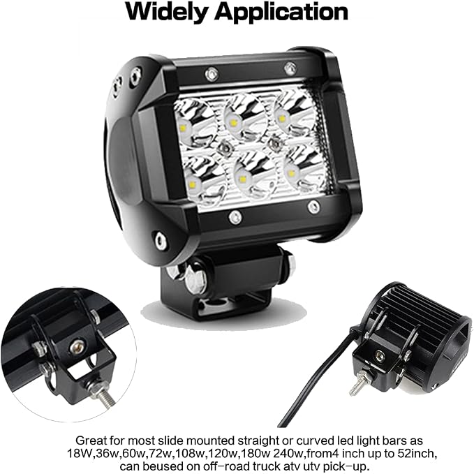 Slide Brackets - LEDOPPO Light Bar Mounting Brackets Kit, Universal Adjustable Bottom Mount Offroad Truck LED Bar Work Light Pods Base Bracket,2 Pack,Black
