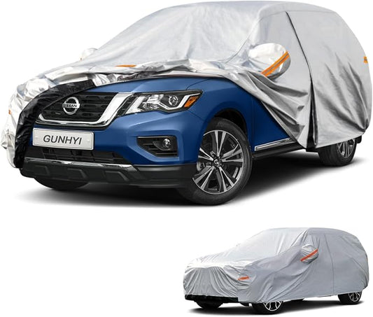 GUNHYI 6 Layers SUV Car Cover Custom Fit Nissan Pathfinder (2004-2026) Waterproof All Weather, Heavy Duty Outdoor Snow Sun Rain Uv Protection (Ships from US Warehouse, Delivery 3-8 Days)