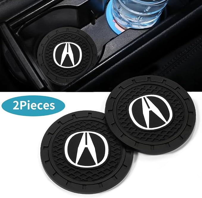 Car Cup Holder Coasters Compatible with Acura CDX NSX RDX RLX TLX TLX-L,Black