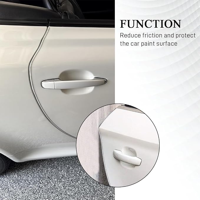 32.8Ft Car Door Edge Guards, Car Door Protector, Anti-Collision Automotive Entry Trim Molding Guard, No Glue Auto Exterior Edge Trim Protective Strip for Most Vehicles (Transparent, 10M)