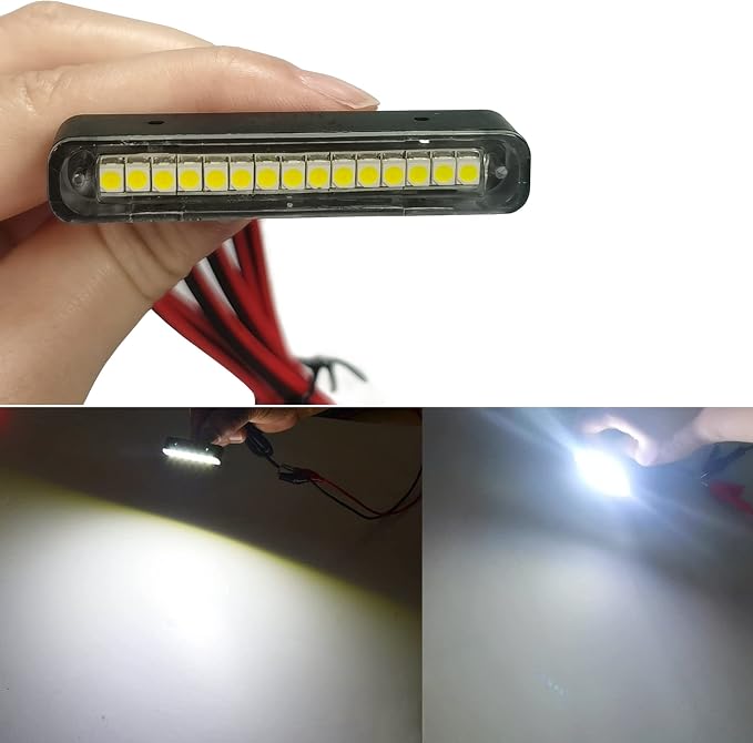 1Pcs 15 white Leds Led License Plate Light Waterproof Motorcycle Led Tail Light Trailer Light,Backup Light,Reverse Light,Side Marker Light for Motorcycle Scooter Bike ATV Car RV SUV