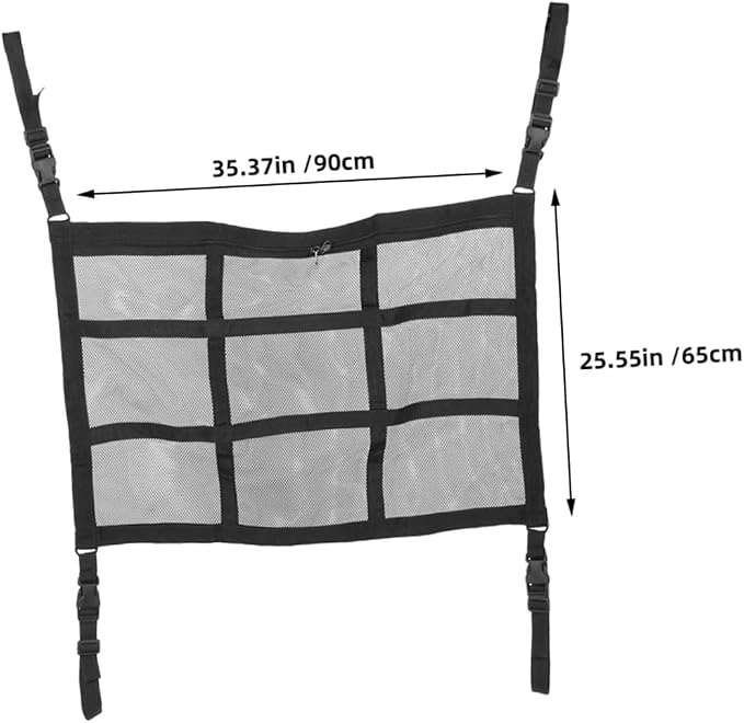 Car Ceiling Cargo Net Car Tents for Camping Organizer Seat Storage Bag