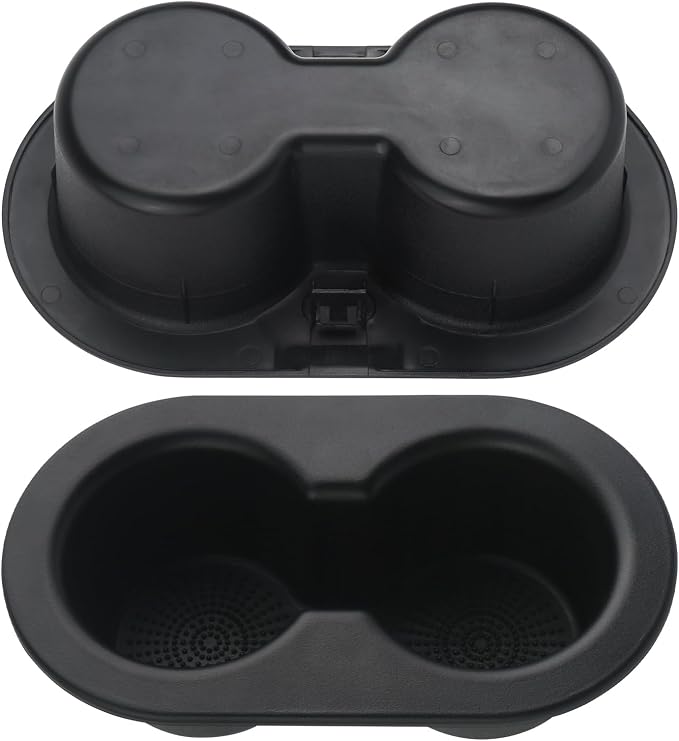 Rear Seat Cup Holder,Compatible with 2005-2011 Dodge DAKOTA/2002-2019 Dodge Ram 1500 2500 3500 4500 5500 Replaces 5HD65DX9AC Back Dual Drink Cupholder