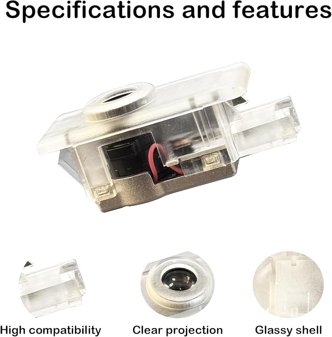 4 Pcs Door Projection Lights, Welcome Lights, Ghost Lights, Puddle Lights, Compatible With 1/2/3（G20）/4/8/X1/X3/X4/X5(G05)/X7/M4/M8/Z4/I3