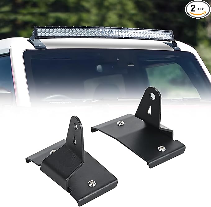 Nilight 42 inch Curved LED Light Bar Bracket Mounting Upper Windshield Roof Cab Brackets Compatible with Ford Bronco 2 Door and 4 Door 2021 2022 2023 2024