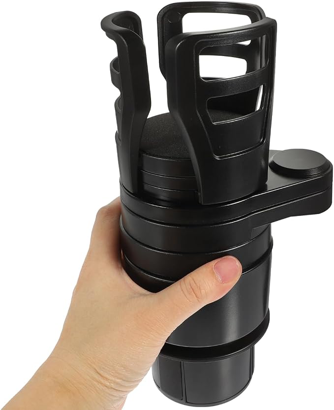 Cabilock Car Cup Holder Expander Multifunction Drink Holder with Rotating Base Adjustable Water Cup for Car Organizer for Mugs Bottles and Auto Storage