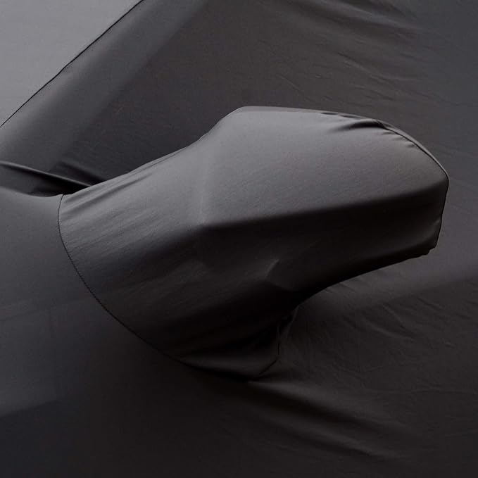 WinPower Indoor Car Cover Stretch Cloth Dust-Proof Underground Garage Car Show for Pickup Truck, Large SUV, Black, 232 x 82 x 77 inches