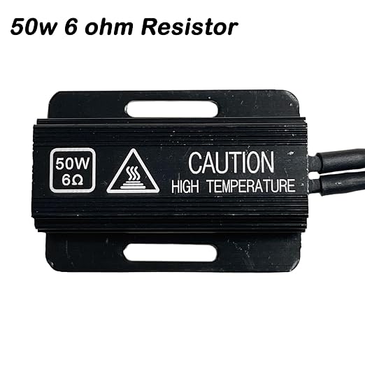 3157 LED Load Resistor Adapter 50W 6Ohm Upgraded Canbus Decoder Fix DRL Turn Signal Tail Light Error Code Hyper Flashing Wiring Relay Harness