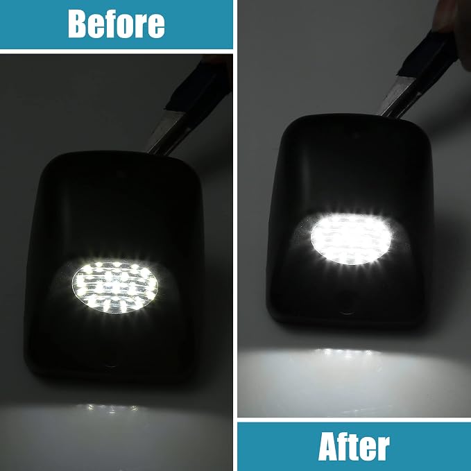 X AUTOHAUX LED License Plate Light Tag Lamp Assembly for Toyota Tacoma 1995 1996 1997 1998 1999 2000 2001 2002 2003 2004 Full LED Rear Number License Plate Lamp White Light 2pcs
