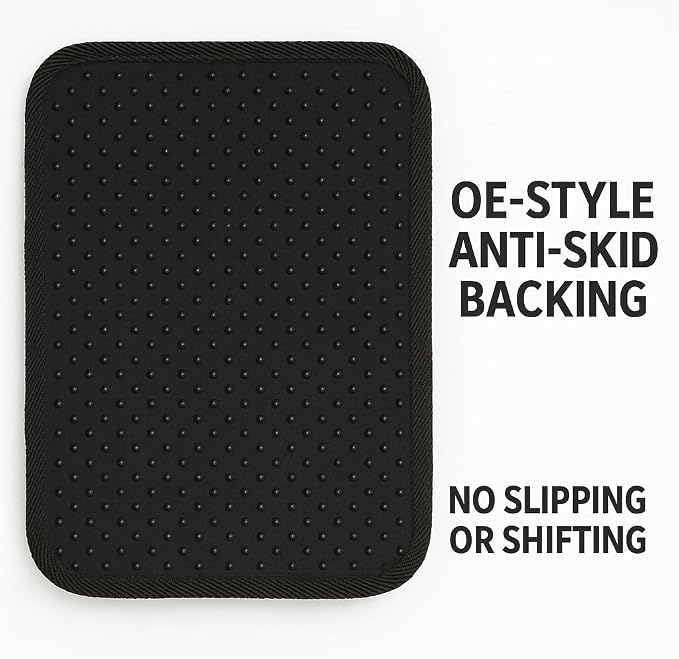Black Universal Carpet Auto Floor Mats 4 Piece