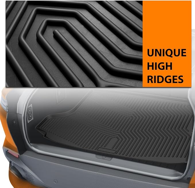 G-PLUS Rear Trunk Cargo Liner Mat Fit Honda HRV 2023 2024 2025 | All Weather Protection,Non-Slip,Custom Fit Floor Cargo Liner,TPE Full Coverage,Black