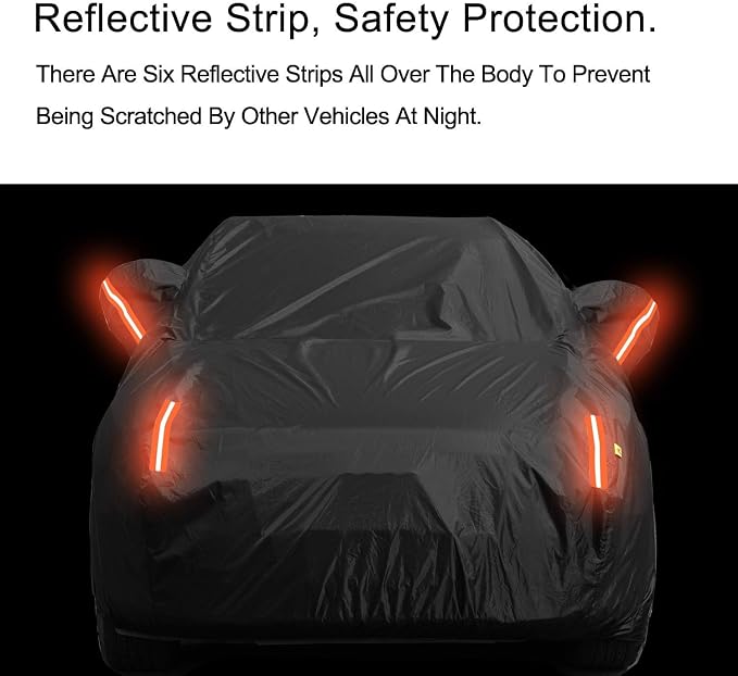 UV Protection Car Cover Windproof Dustproof Scratch Resistant Outdoor Universal Full Car Covers for Hatchback
