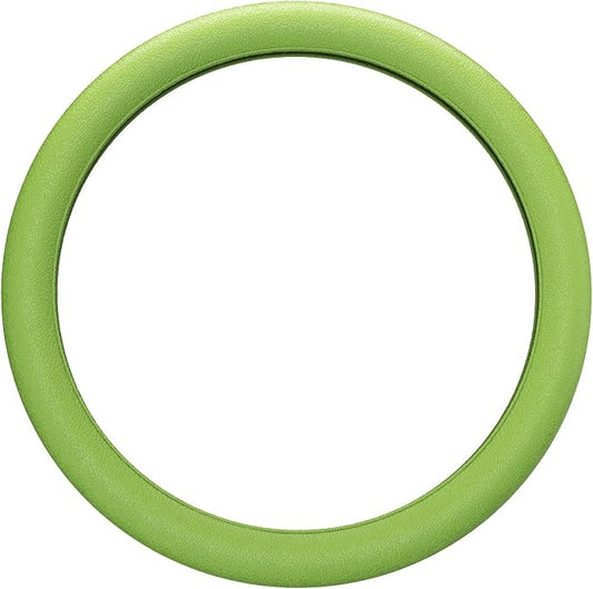 LRITER Car Steering Wheel Cover, Non-Slip Silicone Material, Multiple Color Choices, Universal Auto Parts Steering Wheel Cover, Suitable for Most Cars (Green)