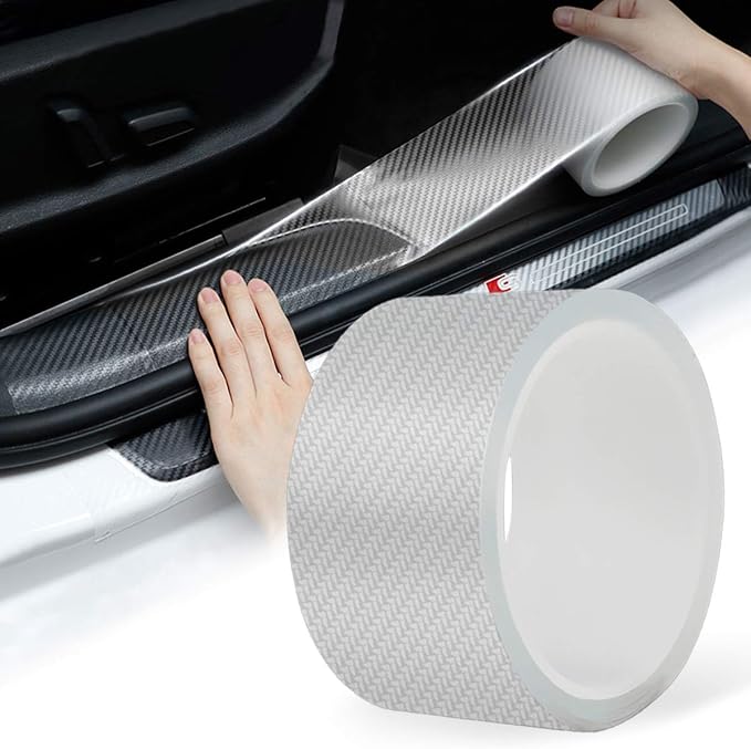 Storystore Car Door Edge Guards, 2In x 33Ft Door Sill Guard Protector, Anti-Scratch Adhesive Tape, Automotive Anti-Collision Strip for Car Door Edge/Front and Rear Bumper/Door Sill Protector