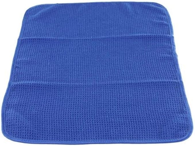 Chemical Guys Waffle Weave Glass Towel, Microfiber Towel, Blue 24 x 16 | For streak-free cleaning on cars, home glass, windows and mirrors, 7x absorbent streak-free glass cloth