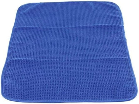 Chemical Guys Waffle Weave Glass Towel, Microfiber Towel, Blue 24 x 16 | For streak-free cleaning on cars, home glass, windows and mirrors, 7x absorbent streak-free glass cloth