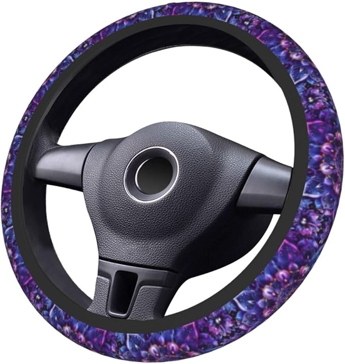 Mandala Steering Wheel Cover for Women Men Girls, Universal 15 Inch Anti Slip Steering Wheel Protector Car Accessories Interior for Auto Truck SUV