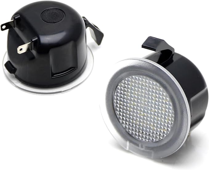iJDMTOY Aqua Ice Blue 18-SMD Full LED Under Side Mirror Puddle Lights Compatible with Toyota 2007-2021 Tundra Sequoia