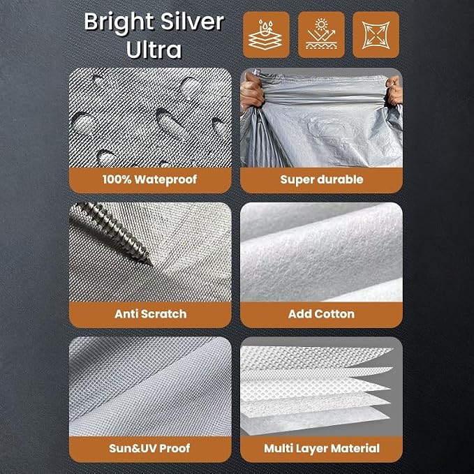 Large Sedan Car Cover Waterproof All Weather Carpa para Carro Outdoor Car Cover for Automobiles Scratch Free Cotton Fit Buick Riviera FIT Under 219"