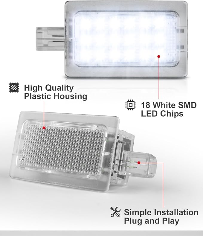 LED Door Courtesy Shadow Light Puddle Lights Compatible with 2008-2020 Dodge Challenger Chrysler 200 300 Sebring(White Light)