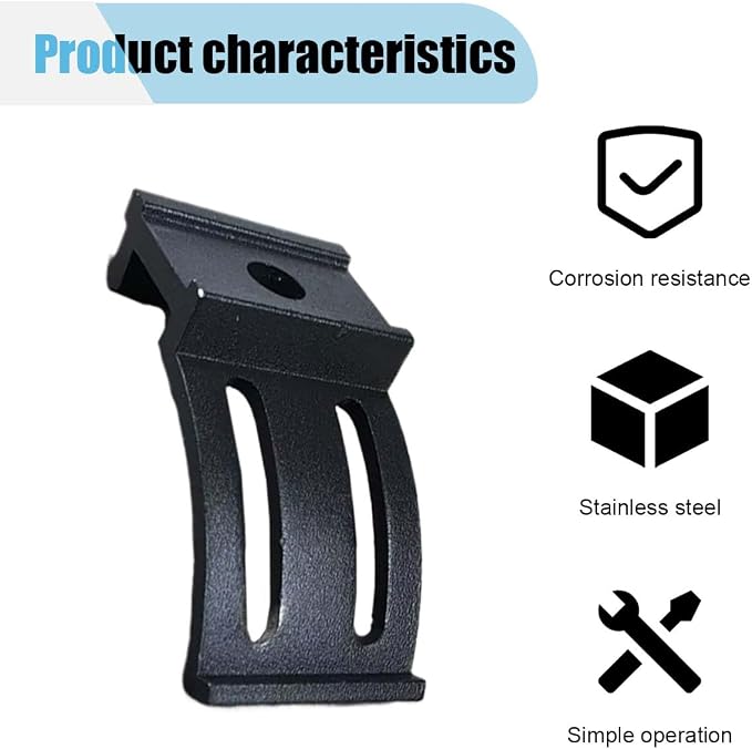 17PCS LED Light Bar Side Mounting Bracket, Base Mounting Bracket with Rubber Pad, Car Light Bar Mounts, Suitable for Straight or Curved 4-52 Inch LED Light Bars (17 Double)