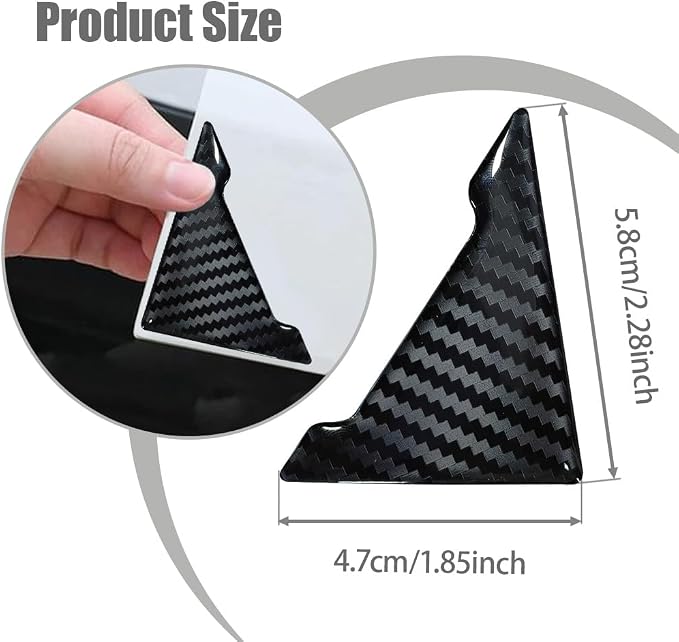 4PCS Car Door Guard Protector, Car Door Edge Guard, Anti-Collision Vehicle Side Corner Protector, Auto Accessories Self-Adhesive Auto Edge Protection Cover Fit for Most Vehicle (Carbon Fiber)