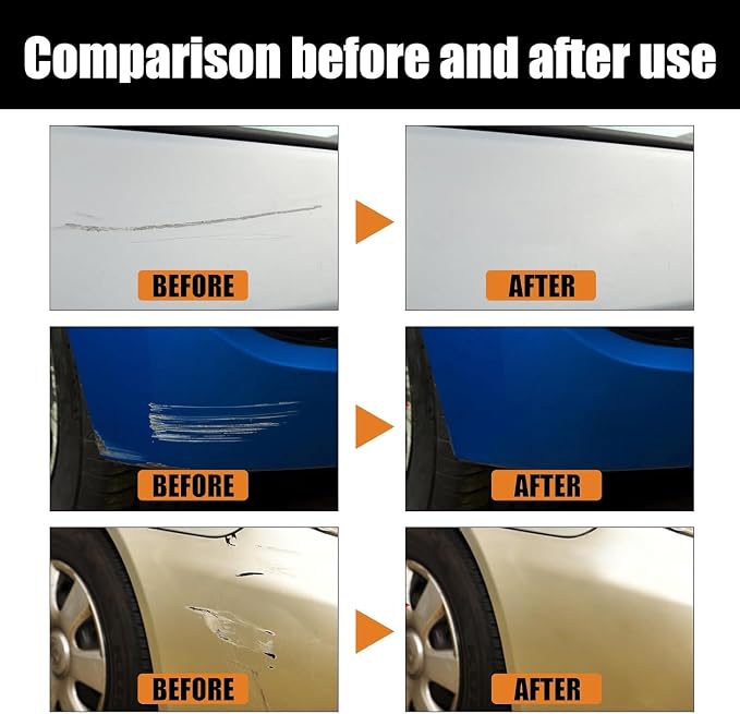 Car Scratch Removal Wax, 2026 New Upgraded scratch remover for vehicles Deep Scratches, Universal Car Paint Polishing Wax Scratch Remover with Wipe and Sponge (2Sets)