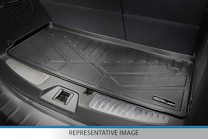 SMARTLINER Cargo Trunk Liner Floor Mat Behind 3rd Row Compatible with 2018-2025 Ford Expedition