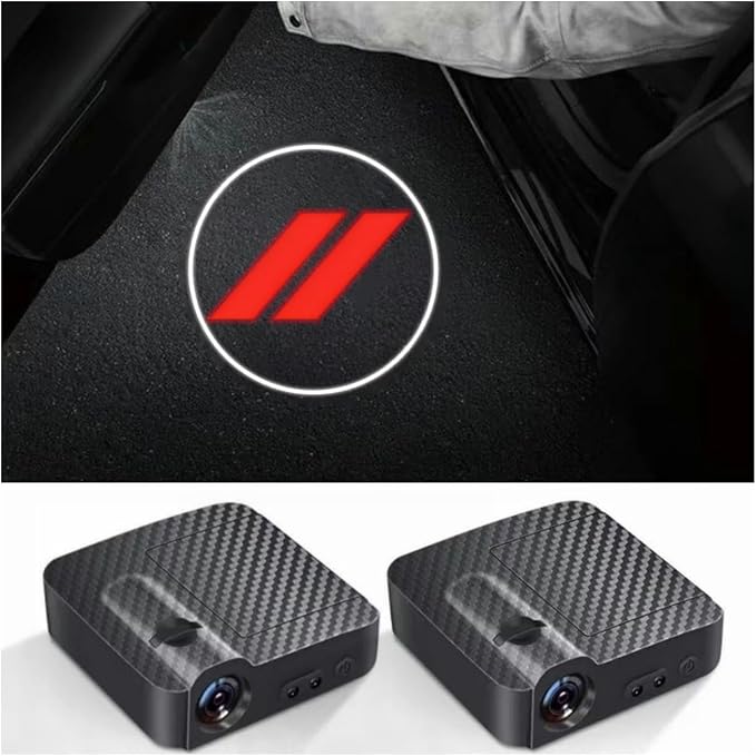 2pcs Door Marker Lights Concierge Projector Laser Welcome Lights Compatible Challenger Dakota Charger SRT Avenger Durango Ram Accessories (//)