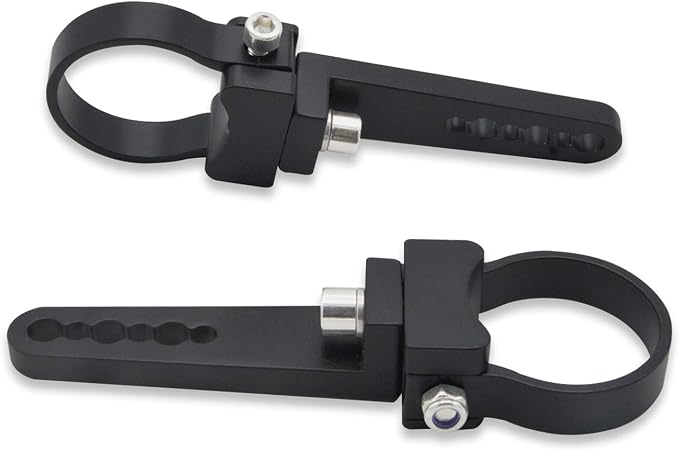 DaSen Adjustable 1.75" LED Light Roll Bar Tube Clamp Mount Brackets Compatible with Polaris RZR Maverick X3 Talon ATV UTV Truck