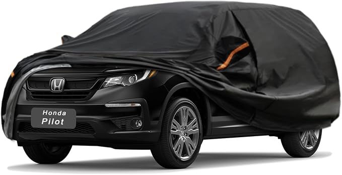 GUNHYI 7 Layer SUV Car Cover Custom Fit Honda Pilot (2008-2025) Waterproof All Weather, Heavy Duty Outdoor Snow Sun Rain Uv Protection (Ships from US Warehouse, Delivery 3-8 Days)