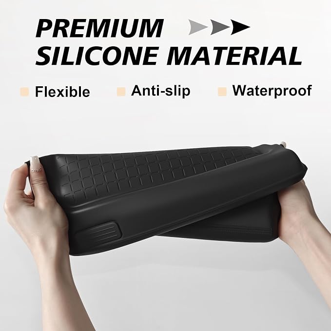 Muslogy Center Console Armrest Cover Fit for 2026 Toyota RAV4 Accessories, Comfort Armrest Pad Console Lid Cushion Silicone Regular Thick - Snug Fit