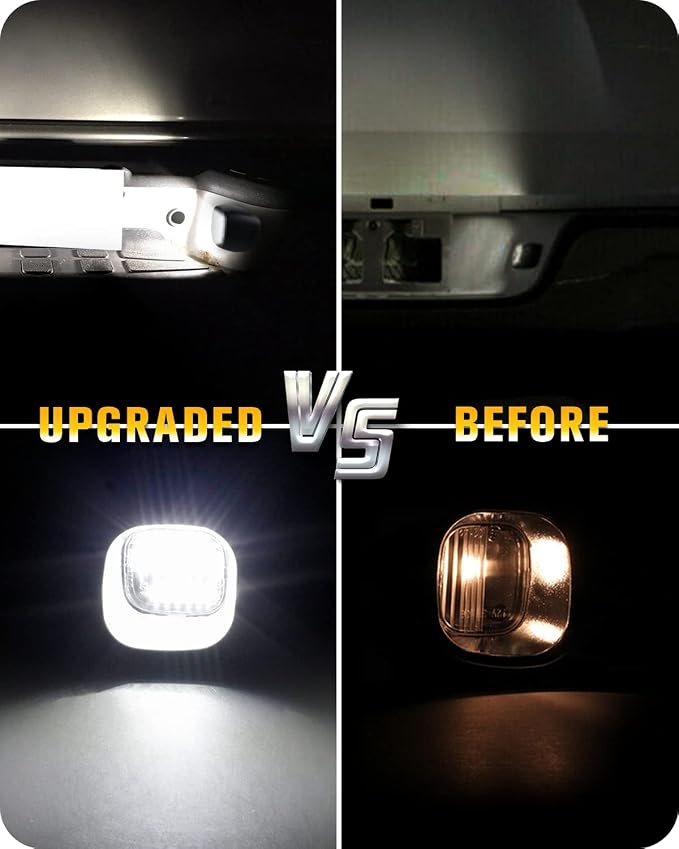NDRUSH Led License Plate Lights Tag Lamp Assembly with Socket Compatible with Chevy Blazer S10 Gmc Jimmy Sonoma Oldsmobile Bravada