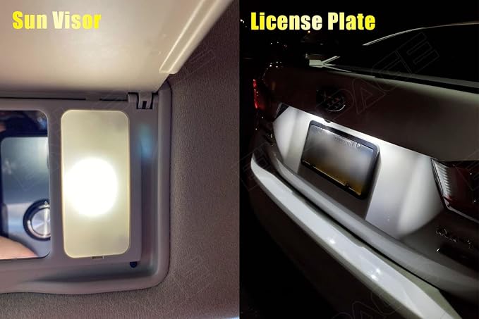 12-Pieces Outback Interior LED Light Kit for Subaru Outback 2010 2011 2012 2013 2014 2015 2016 2017 2018 2019 2020 White 6000K LED Lighting Package + License Plate Lights, Install Tool