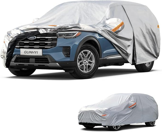 GUNHYI 6 Layers SUV Car Cover Custom Fit Ford Explorer (1995-2026) Waterproof All Weather, Heavy Duty Outdoor Snow Sun Rain Uv Protection (Ships from US Warehouse, Delivery 3-8 Days)