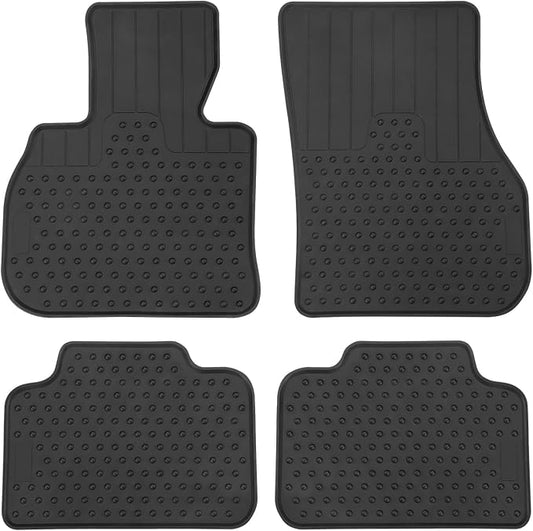 Car Floor Mats Custom Fit for Mini Cooper Countryman F60 2017-2024 Black Rubber All Weather Protection Auto Floor Liners Heavy Duty Odorless