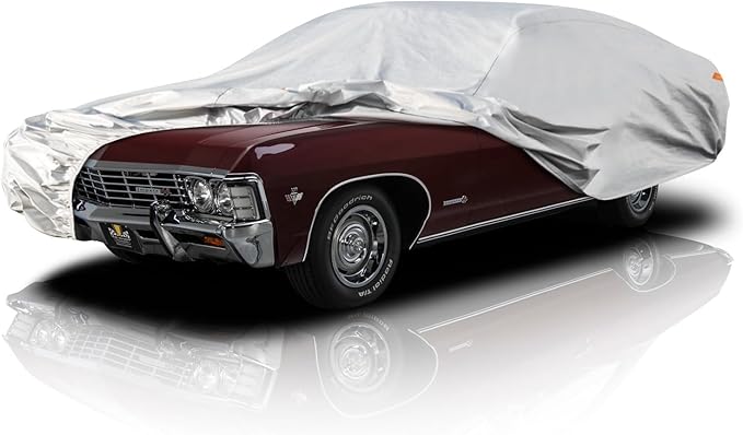 Kayme Large Car Cover Waterproof All Weather -See Vehicle Size Chart for Accurate Fit- Outdoor Full Exterior Cover Sun Rain Snow. Thunderbird, Impala, Town Car, Cutlass etc. Size C7 (See Size Chart)