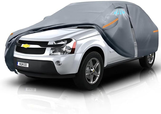 Waterproof Chevrolet Chevy Equinox(2005-2026) Car Cover with Breathable Vents, [Upgrade] Premium Covers with Cotton Liner and Zipper Door, Sun Rain Snow Dust Uv Protection.(Gift with Towel)