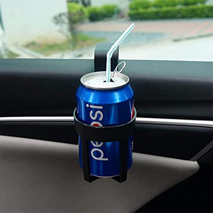 4-Pack Black 2 Large Big Automotive Cup Holders for Car 44oz and 2 Small 12oz Auto Cup Can Drink Water Bottle Custom Accessories Cup Holders for Your Car, Truck and More